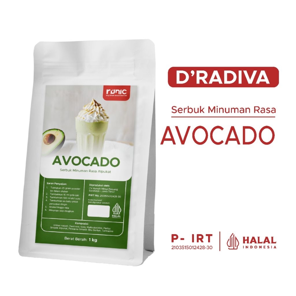 

Bubuk Minuman Premium Avocado RUNIC 1kg