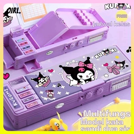 

Tempat Pensil Sanrio Cinnamoroll Kuromi Melody Astronot Rocket Roket Karakter Password Sandi Multifungsi Kotak Alat Tulis Bahan Tahan Air