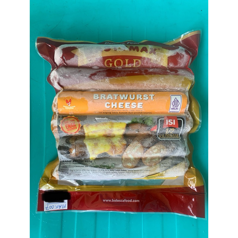 

MAX007 Gold Brats Keju 500 gr (Frozen Food)