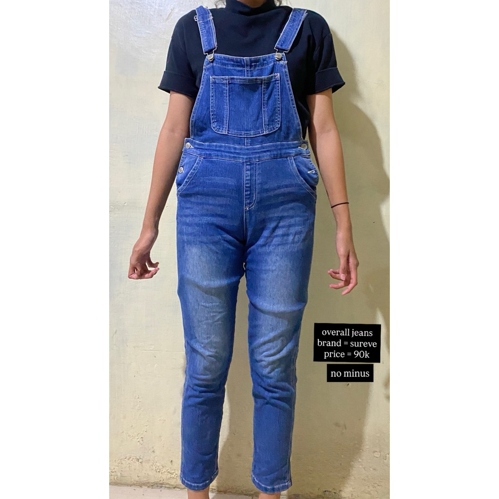 preloved overall jeans