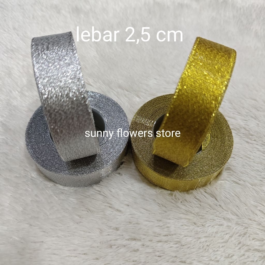 

PITA GLITER GOLD SILVER LEBAR 1 INCH