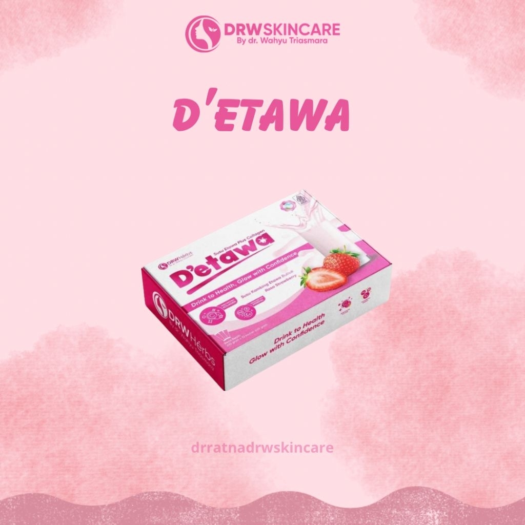 

DRW Skincare - D'etawa susu kambing etawa plus colagen by DRW Skincare rasa strawberry