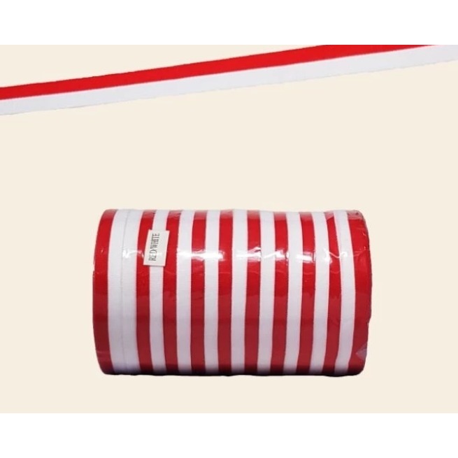 

PITA BENDERA MERAH PUTIH – 1 ROLL (20 YARD / ±18 METER) (Ukuran 1/2" , 1" , dan 2 inci)