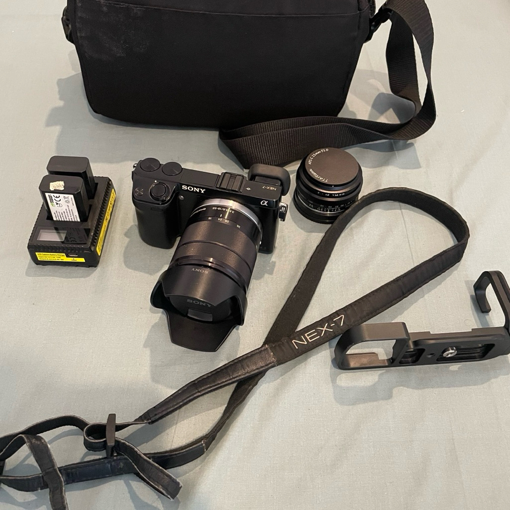 sony nex 7 fullset banyak bonus