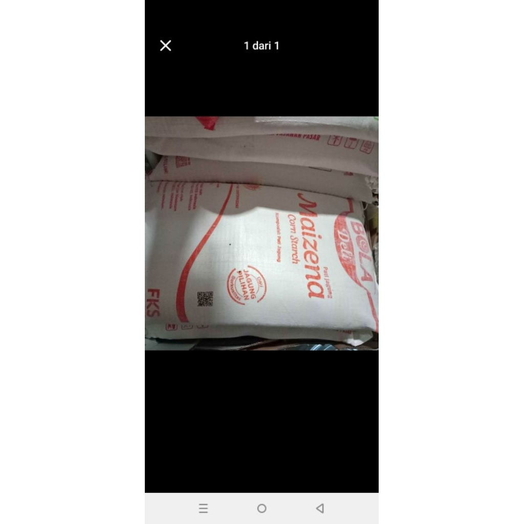 

tepung maizena kemasan 25 kg