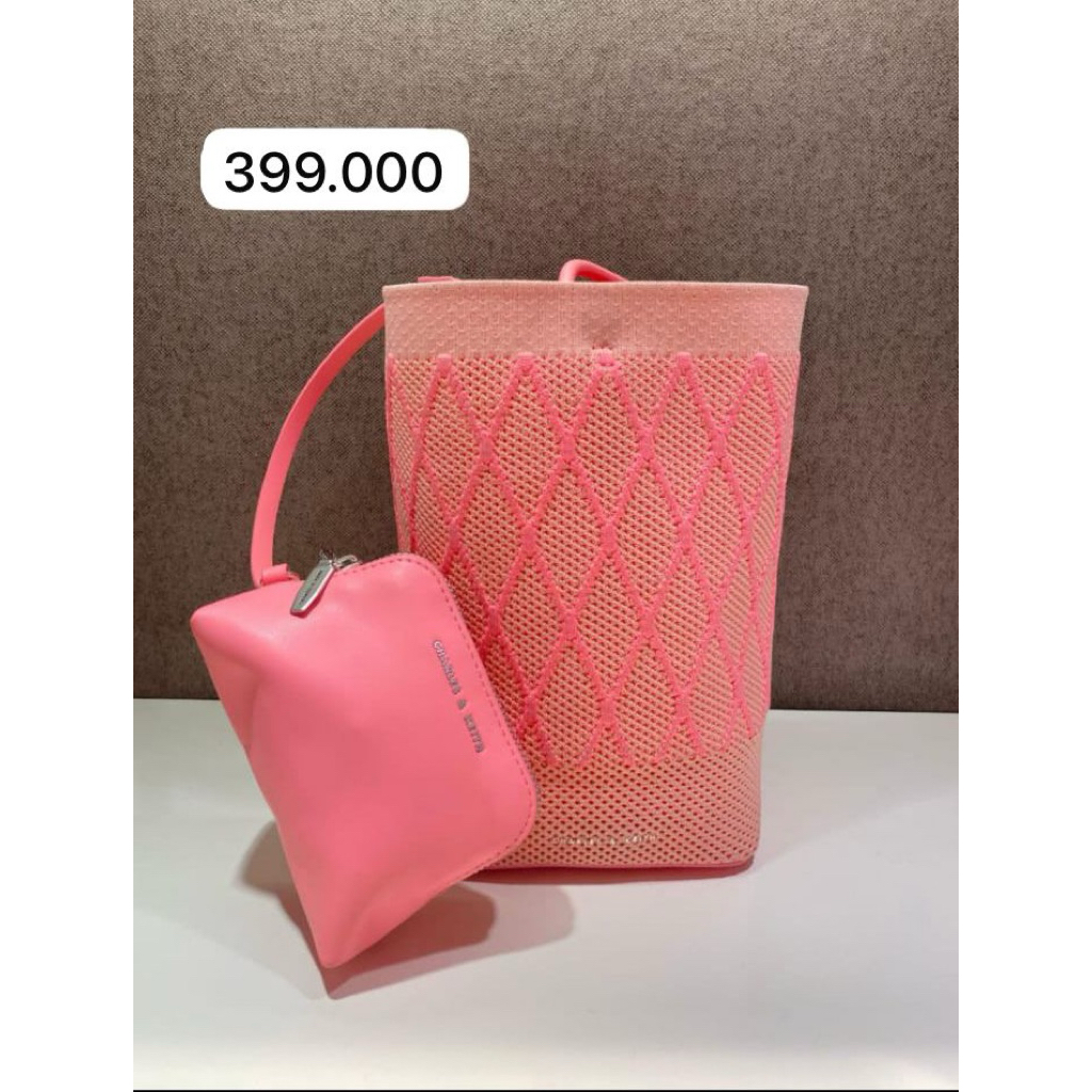Charles and Keith Pink Shoulder Bag