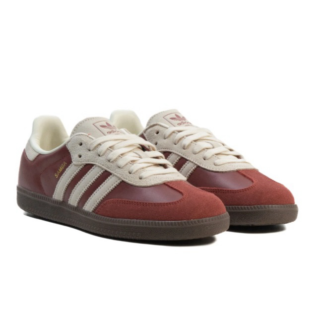 Sepatu Sepatu Adidas Samba OG Red Multicolor Beige