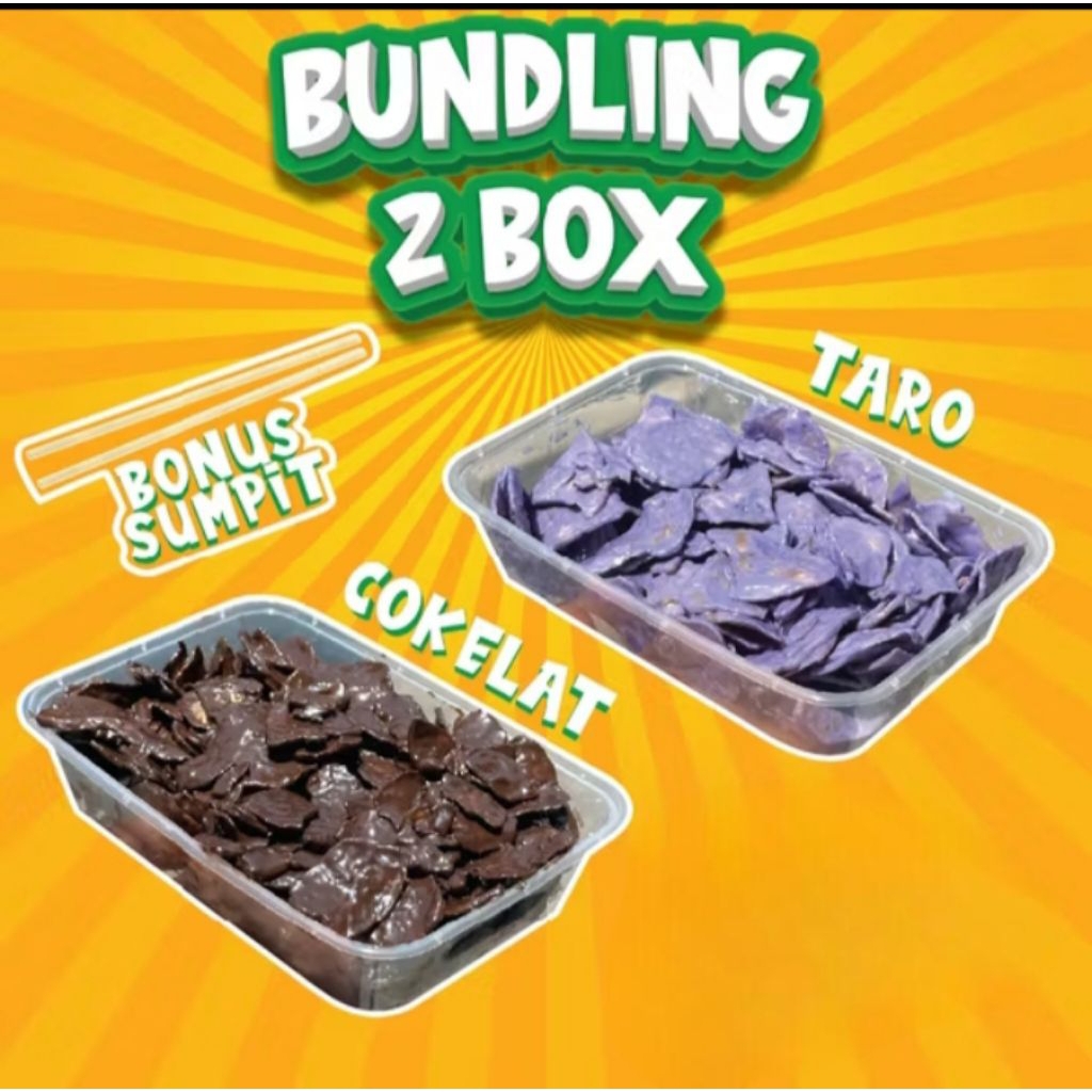 

(coklat+taro)PAKET SUPER HEMAT KERIPIK PISANG COKLAT LUMER CEMILAN VIRAL...