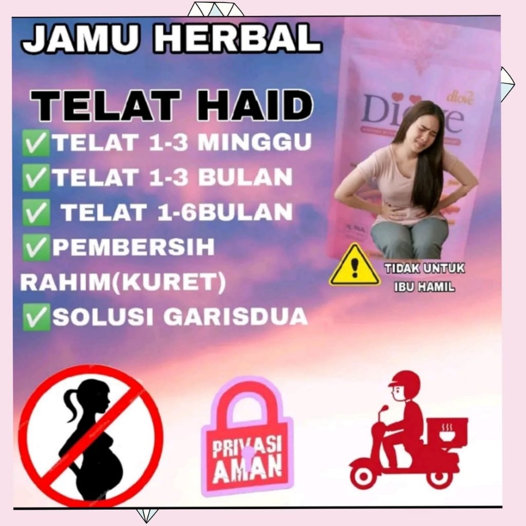 

Dlove Jamu Herbal Vitamin Herbal Untuk Melancarkan Siklus Datang Bulan 1-6 Bulan Mencegah Sakit Berlebihan & Mood Jelek Aman Tanpa Efek Samping Rasa Stroberi BPOM Halal 1 Bulan Pengiriman Gratis dari Pulau Jawa