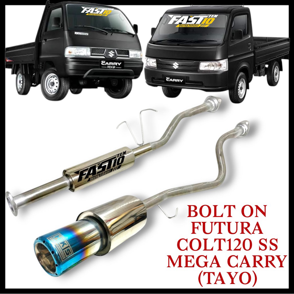 KNALPOT MOBIL SUZUKI CARRY FUTURA COLT 120SS MEGA CARRY TAYO BOLT ON PNP TINGGAL BAUD CARRY FUTURA C