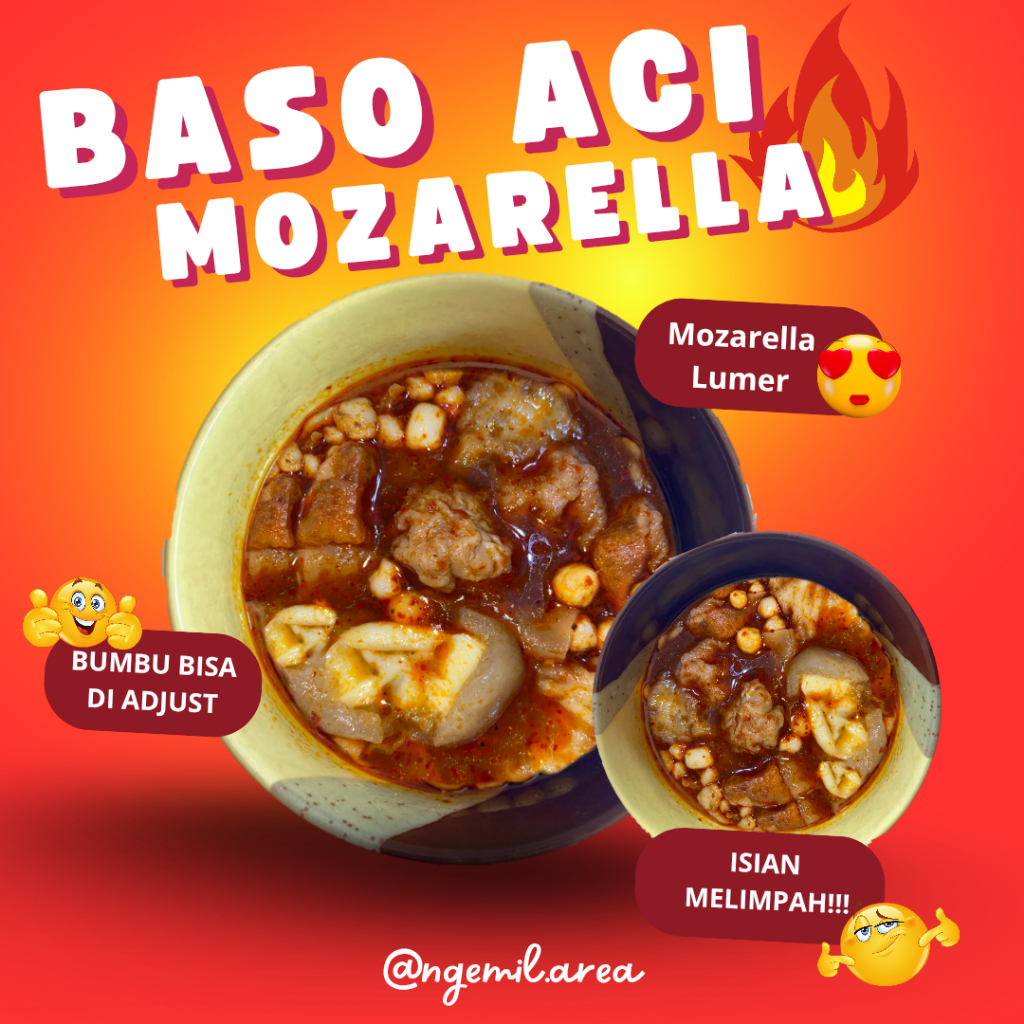 

BASO ACI MOZARELLA NGEMIL AREA | BAKSO ACI | BOCI | BASO ACI KEJU