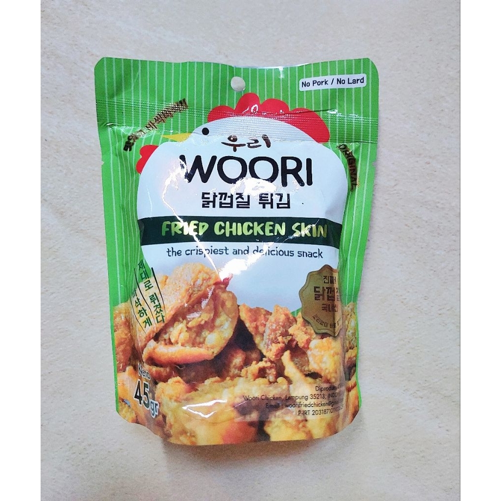 

Woori Fried Chiken Skin/Kulit Ayam 45 gram/Halal