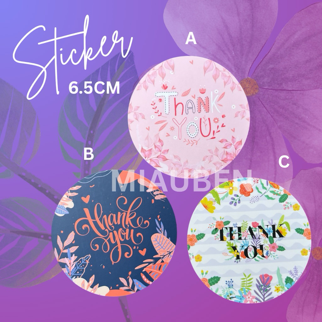 

(Isi 10) Sticker thank you stiker terima kasih stiker jualan