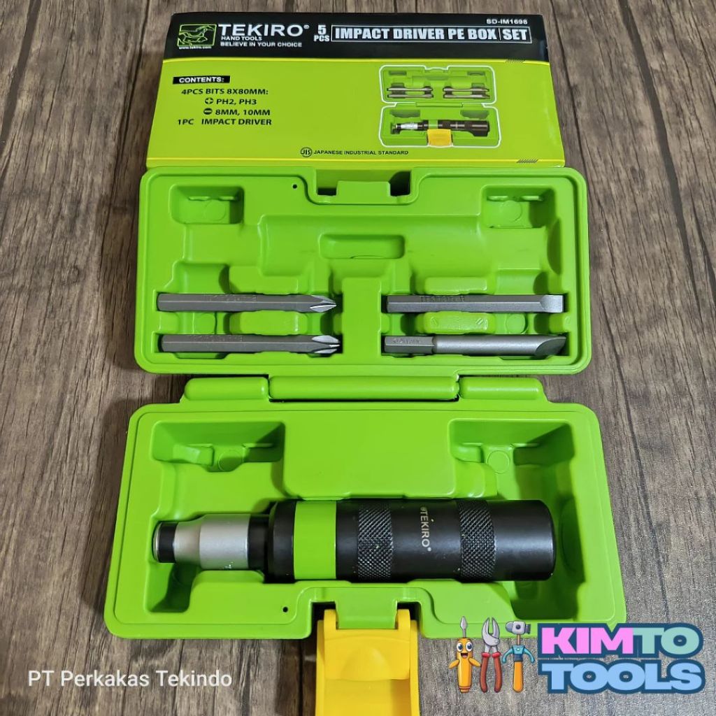 KIMTOTOOLS Obeng Ketok Tekiro 1 Set Lengkap 5PCS