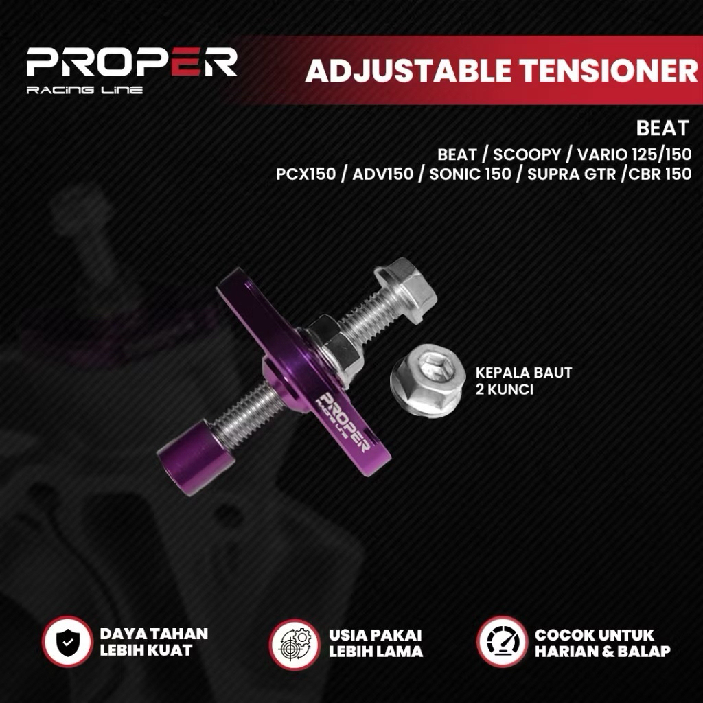 Tonjokan Tensioner Manual Proper Racing Line Vario Beat Scoopy Nmax Aerox Mio