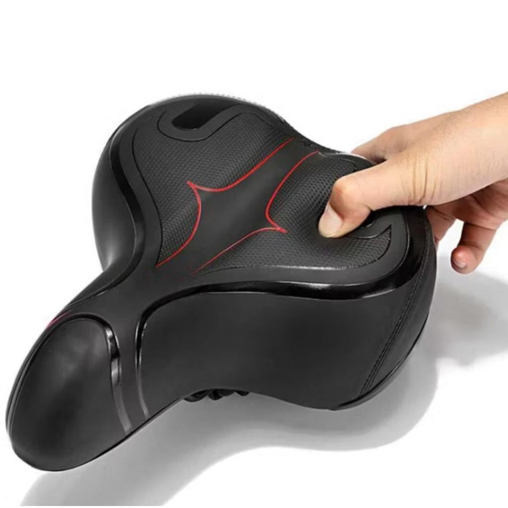 Jok Sepeda Saddel BMX lipat MTB motif garis empuk dan tebal Dewasa