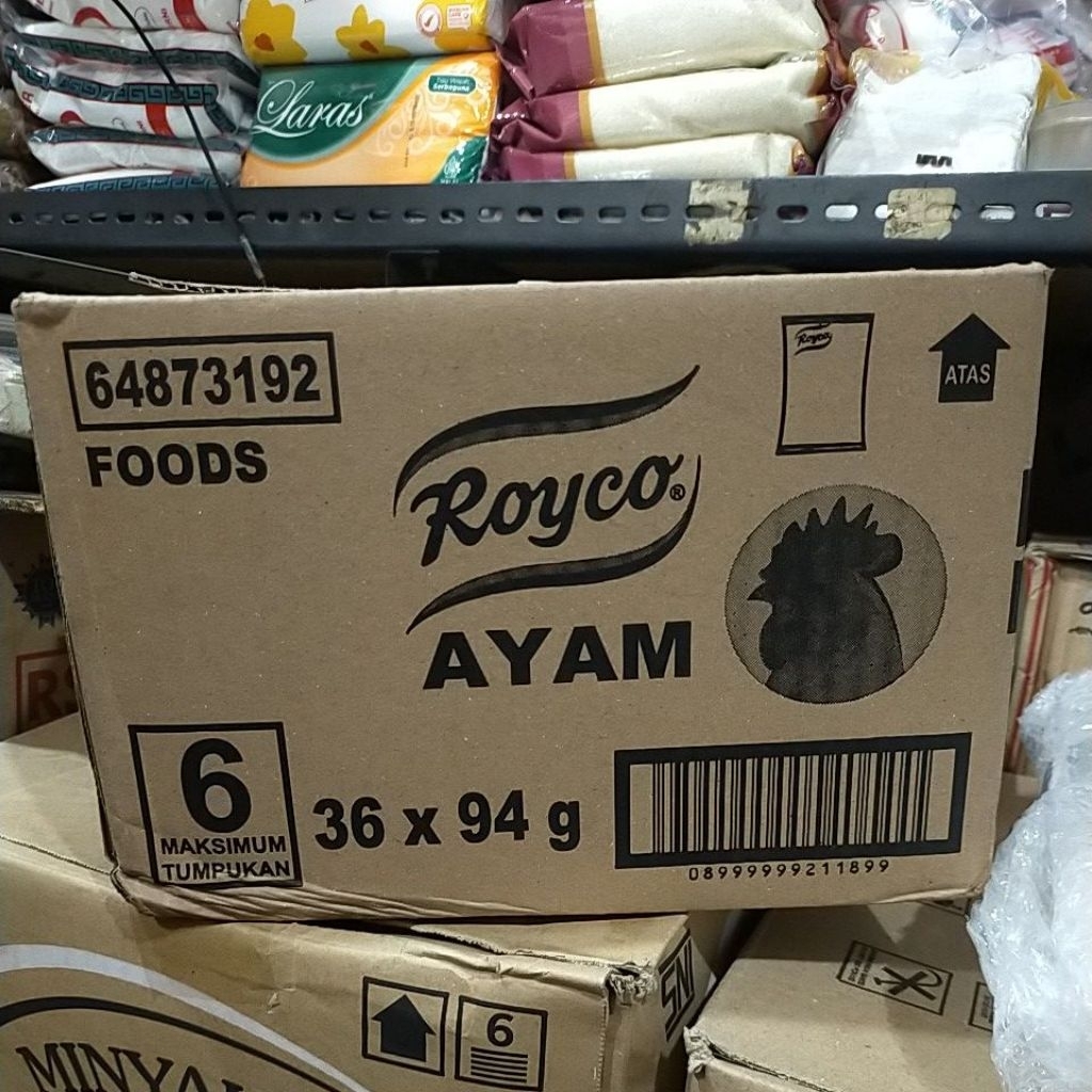 

royko 95g 1 karton 36 pcs rasa ayam [ penyedap masakan ]