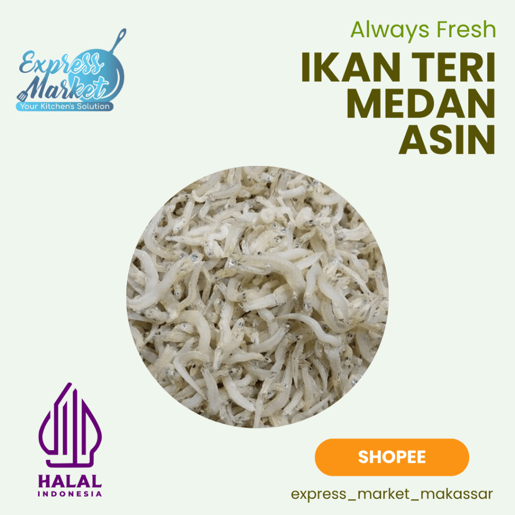 

Ikan Teri Medan Asin Bersih Halal
