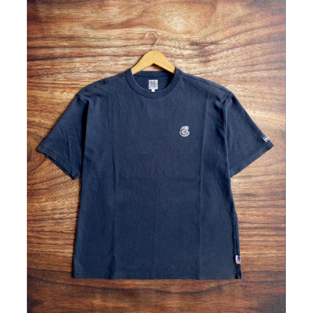 T-SHIRT KAOS EBBETS FIELD VINTAGE ART BORDIR PRIA SECOND PRELOVED