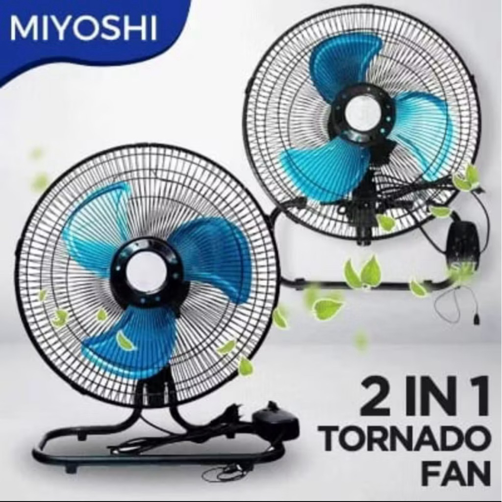 floor fan miyoshi 12'' / kipas angin besi 12inchi meja / kipas angin besi 12inchi dinding