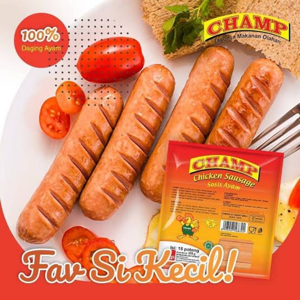 

CHAMP Sosis Ayam 375gr isi 15pcs