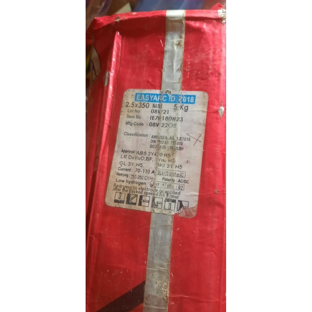 KAWAT LAS LINCOLN AWS E7018 Size. 2.5MM