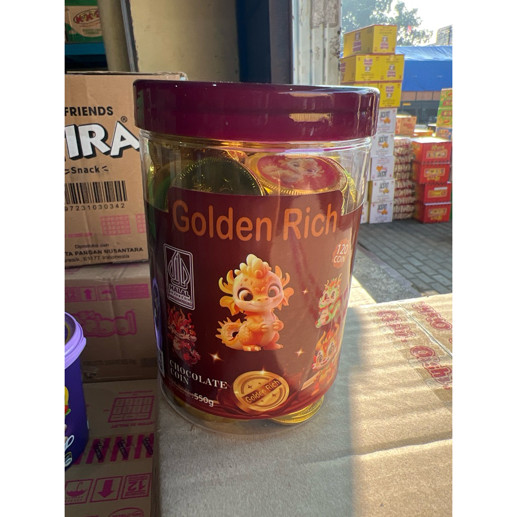 

coklat compound Golden rich chocolate coin coklat koin 550gram isi 120pcs