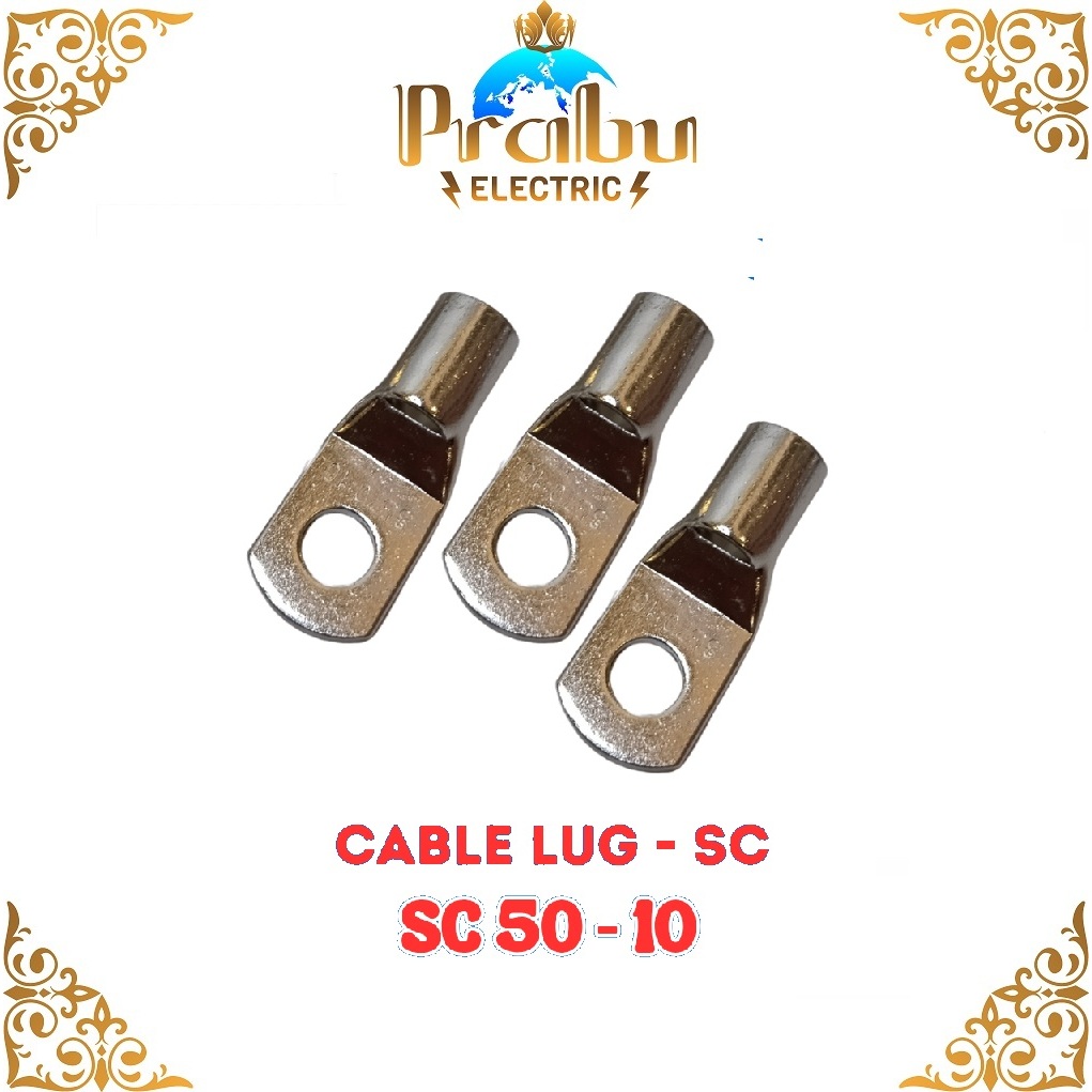 KABEL SKUN /SKUN CABLE SC 50 - 10 Sekun 50mm Baut M10 TEMBAGA ASLI