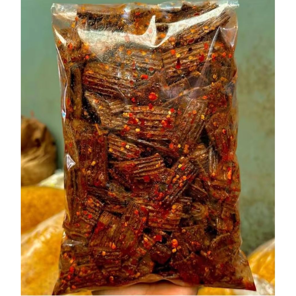 

Kerupuk jengkol pedas gurih aroma daun jeruk 500 gram