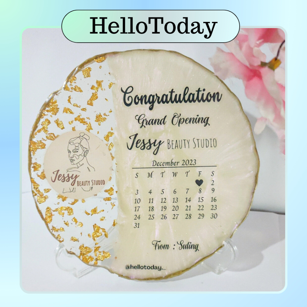 Custom Coaster Tatakan Gelas Tatakan Piring Properti Foto Souvenir Wedding Ulang Tahun Kado