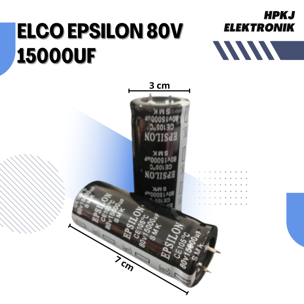 ELCO EPSILON SMK 15000mikro 80volt 80v 15000uf Epsilon 80v 15000 mikro