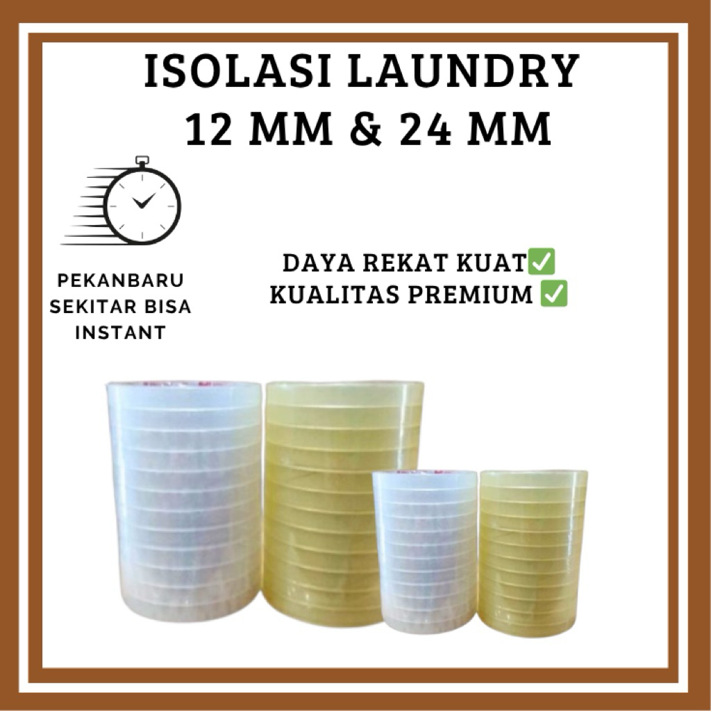 

ISOLASI MATIC SLOP 80 YARD/ADA 2 PILIHAN YANG BENING DAN KEKUNINGAN - ISOLASI LAUNDRY