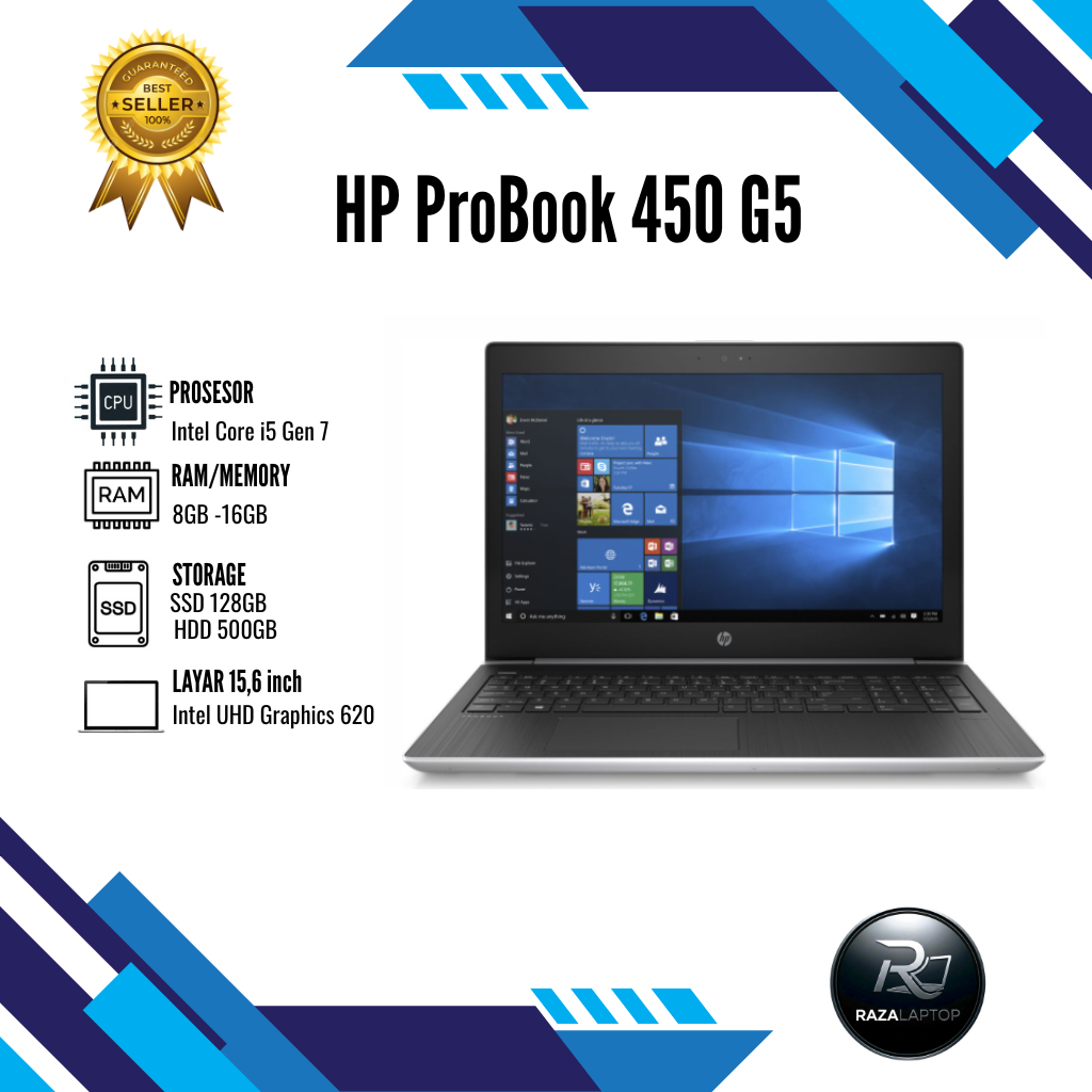 LAPTOP Hp Probook 430 G5 Intel core i5 gen 7 Laptop 8th gen Intel Core i5 Intel UHD Graphics