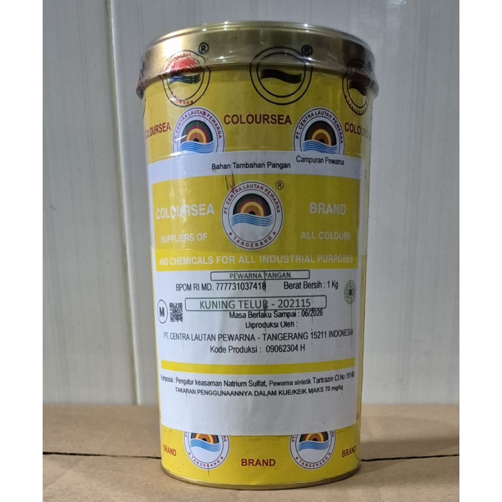 

Pewarna Makanan Kuning Telur ( Egg Yellow ) 202115 1 kg Coloursea