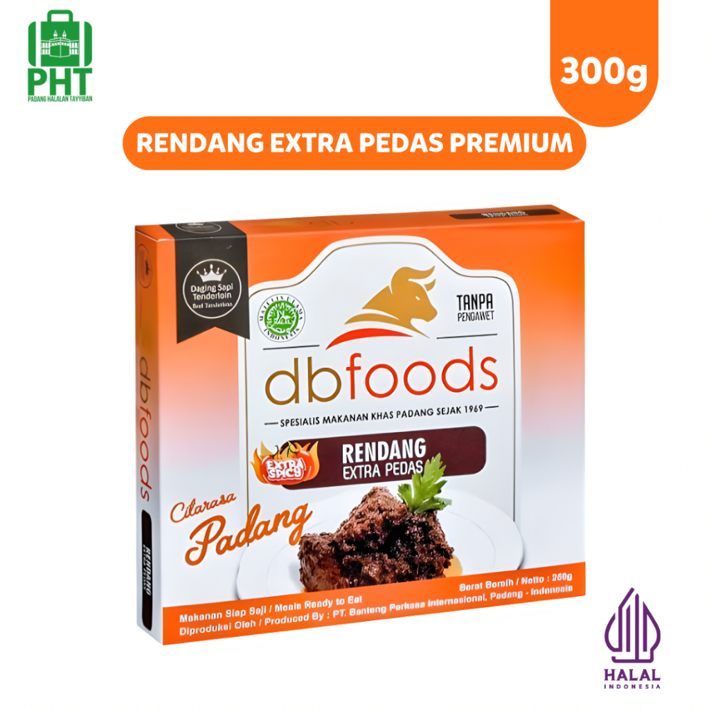 

Rendang Ekstra Pedas DBFOODS Premium 300g Original |Rendang Sapi Praktis Siap Makan Asli Padang