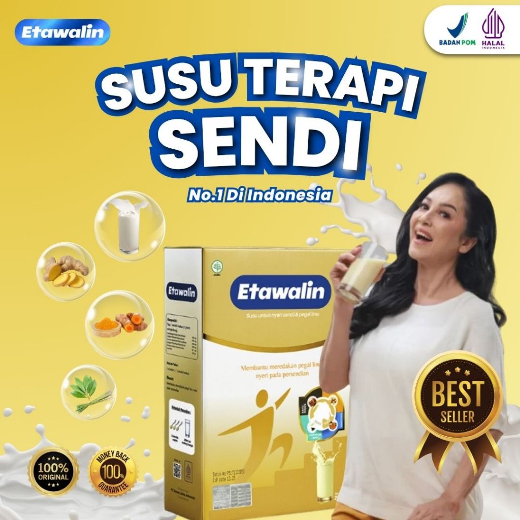 

SUSU ETAWALIN ORIGINAL 100% HALAL BPOM - SUSU KAMBING ETAWA SOLUSI ATASI NYERI SENDI & ASAM URAT 1 BOX