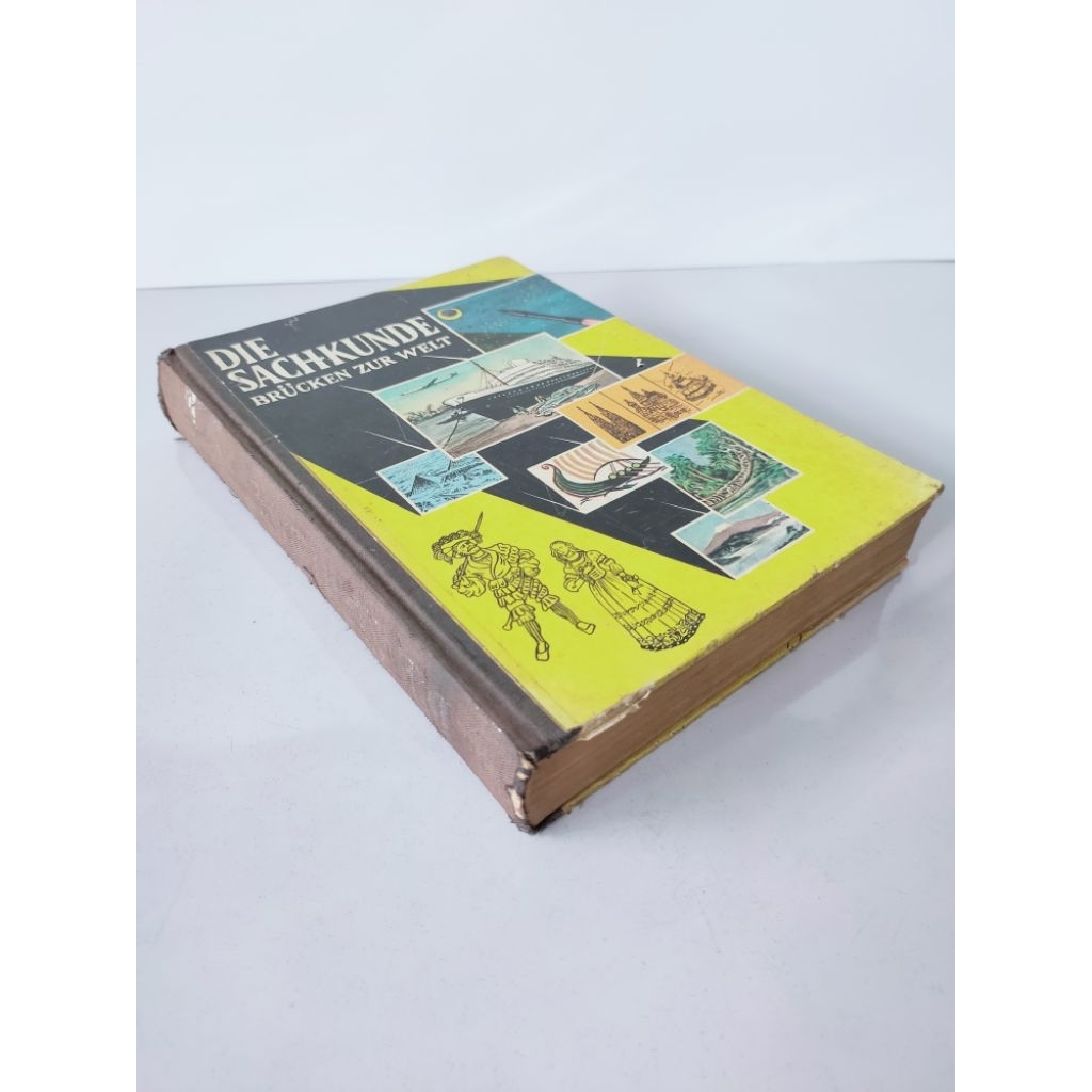 Buku ilmu pengetahuan antik 1960 Die Sachkunde Brucken Zur Welt buku ensiklopedi Keahlian Jembatan k
