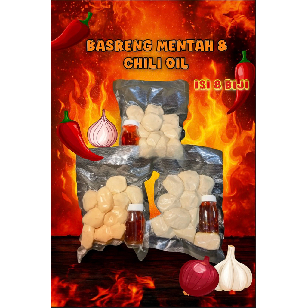 

basreng mentah Chili oil isi 8 basreng viral