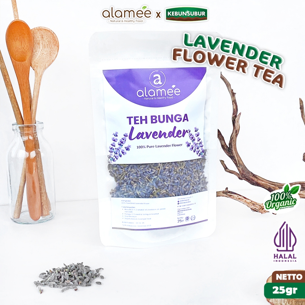 

ALAMEE Lavender Tea Teh Bunga Organik Kering Dried Flower 25gr Premium kebunsubur