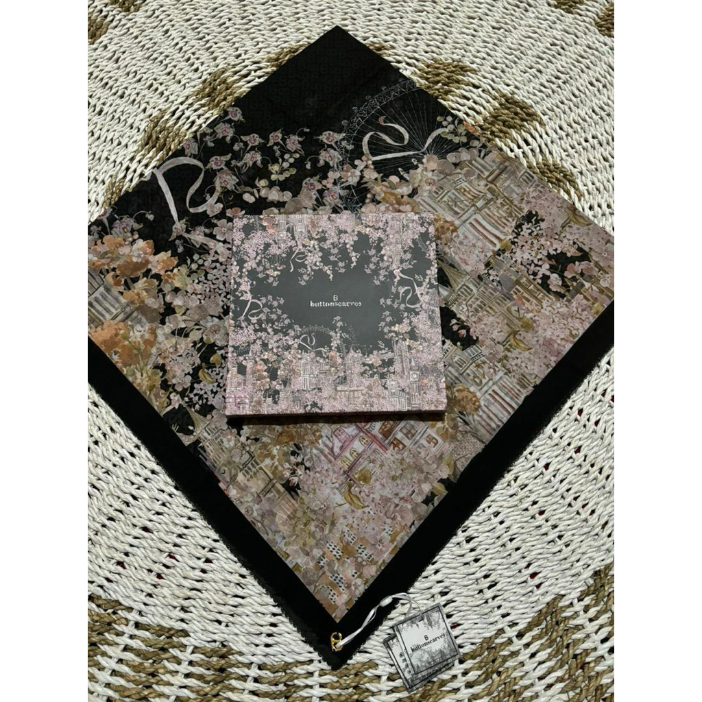 Ready British Series Black- NEW NEW NEW BUTTONSCARVES BUKAN PRELOVED (La sabelle Lasabelle, Buttonsc