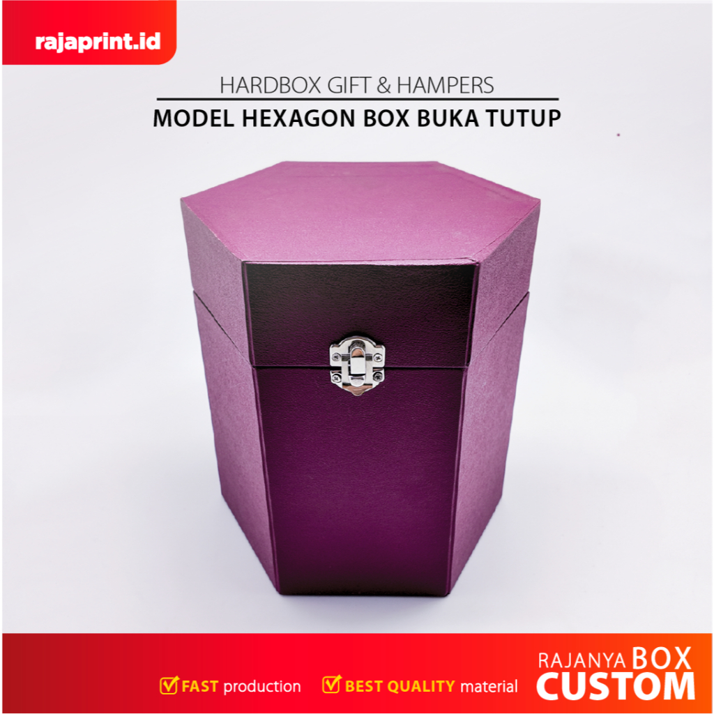 

Hardbox Hexagon Custom | Custom Hardbox Segi Enam | Kotak Hadiah | Kemasan hampers | hardbox jam tangan | hardbox parfum | hardbox souvenir perusahaan | Hardbox Murah