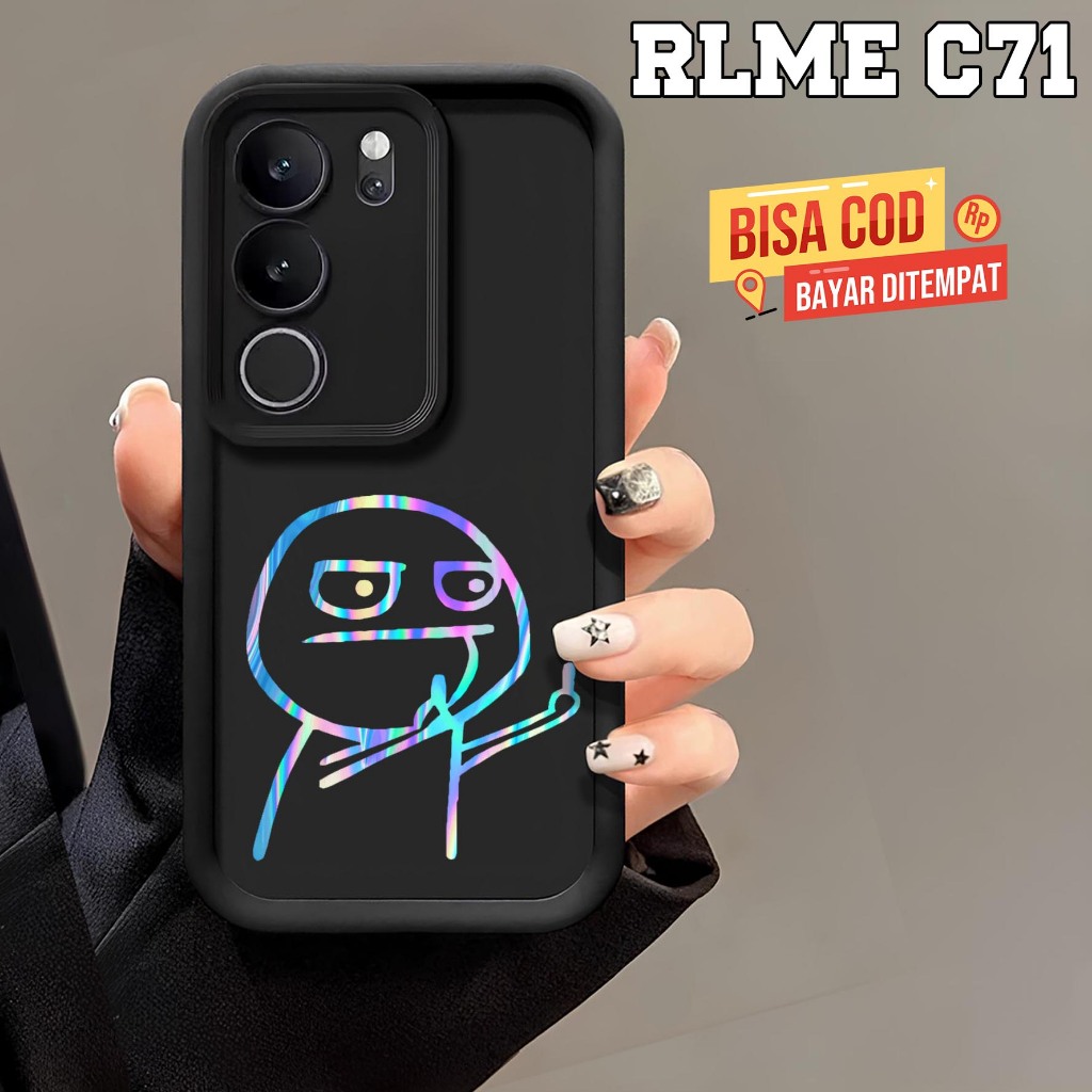 Softcase Timbul Realme C71 - Casing Hp Realme C71 - Case Hologram Realme C71 - Case Hp Realme C71 - 