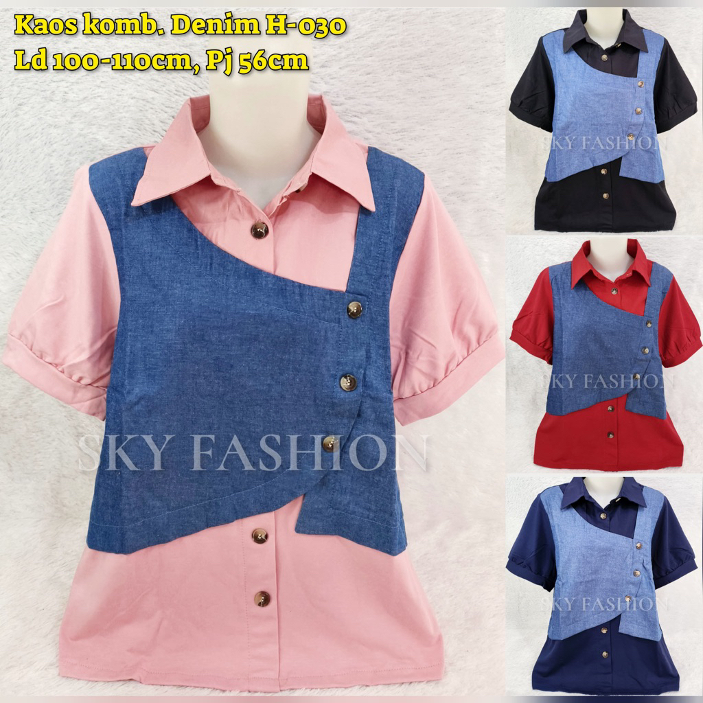 ATASAN/ BLOUSE KAOS KATUN BANGKOK IMPORT