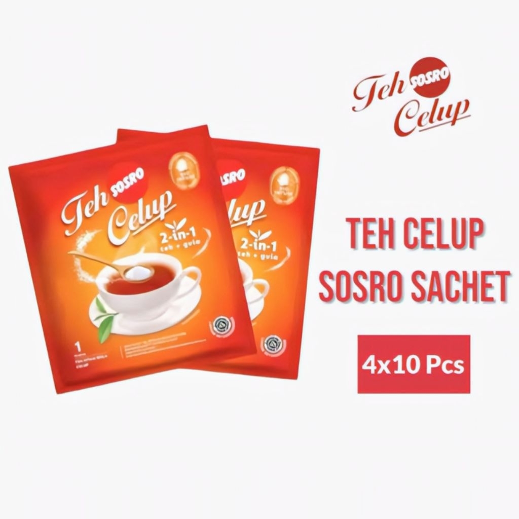 

Teh Celup Sosro Renceng isi 10 Sachet