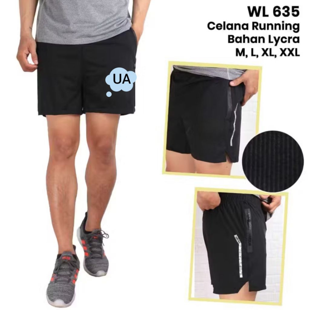 CELANA PENDEK OLAHRAGA PRIA/WANITA RUNNING LYCRA WL665# WL668# WL666# WL673#WL672#WL669#WL670#WL671#