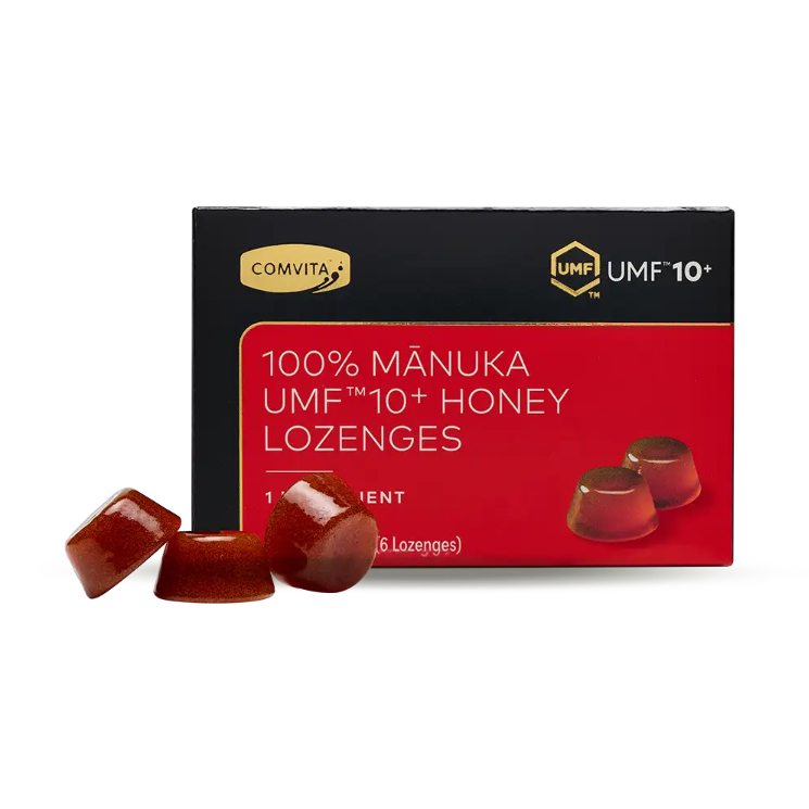 

100% Manuka Honey Lozenges UMF 10+ Isi 6 - Permen Tenggorokan Alami Madu Antibakteri