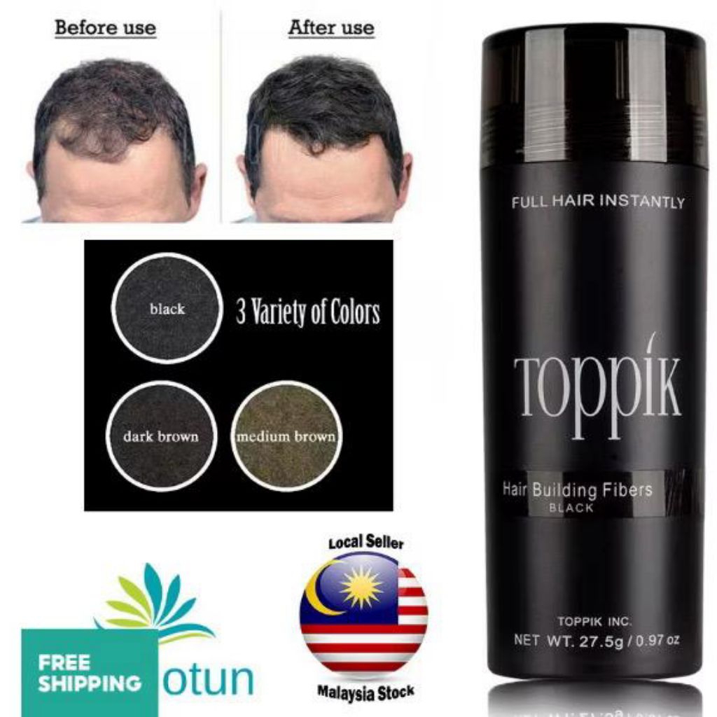 Hair Fiber Premium Toppik Hair Fiber Penebal Rambut Instan Bubuk Penebal Rambut Menebalakan Rambut T