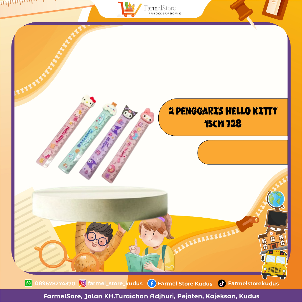 

Penggaris Hello Kitty 15cm 728