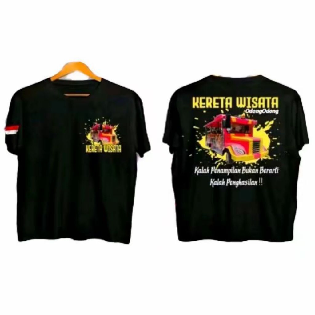 KAOS KERETA WISATA ODONG ODONG KALAH PENAMPILAN BUKAN BERARTI KALAH PENGHASILAN COD // KAOS LENGAN P