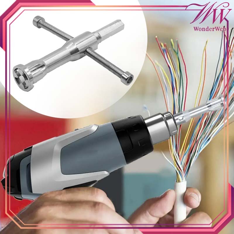 Wire Twister 5lubang Alat Pemutar Kabel Listrik Wire Twister Alat Pelintir Kabel Mata Bor Twisting K